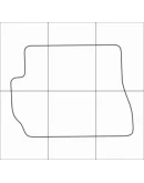 FORD FIESTA 2005-2008 Лекала автоковриков, вектор