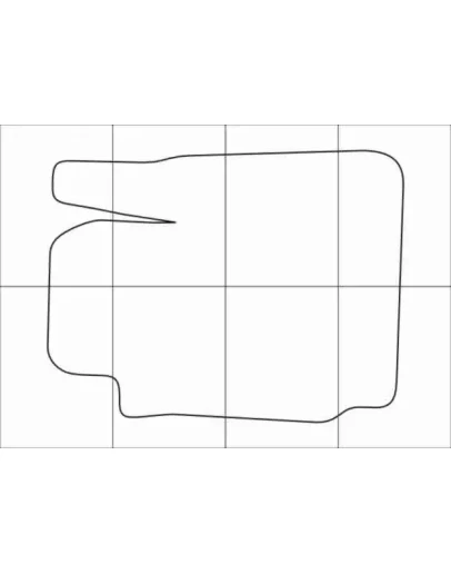 FORD FIESTA 2008-- Лекала автоковриков, вектор FORD FIESTA 2008-- Лекала автоковриков, вектор