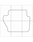 FORD FIESTA 2008-- Лекала автоковриков, вектор FORD FIESTA 2008-- Лекала автоковриков, вектор