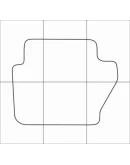 FORD FIESTA 2008-- Лекала автоковриков, вектор FORD FIESTA 2008-- Лекала автоковриков, вектор