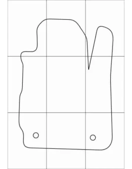 FORD FIESTA 2015-- Лекала автоковриков, вектор