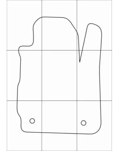 FORD FIESTA 2015-- Лекала автоковриков, вектор