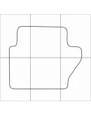 FORD FIESTA 2015-- Лекала автоковриков, вектор