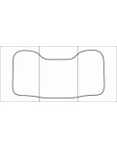 FORD FIESTA 2015-- Лекала автоковриков, вектор