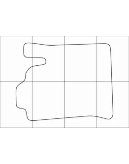 FORD FOCUS I 2001-2004 Лекала автоковриков, вектор