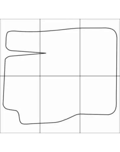 FORD FOCUS II 2004-2011 Лекала автоковриков, вектор