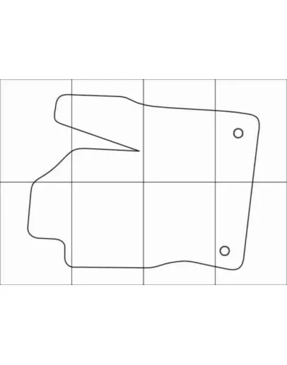 FORD FOCUS III 2011-- Лекала автоковриков, вектор