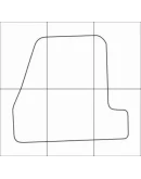 FORD FOCUS III 2011-- Лекала автоковриков, вектор