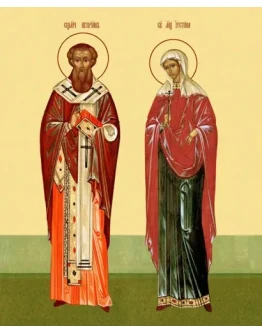 Киприан и Иустиния, свв_001(100х122см)