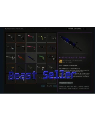 CS:GO + СКИНЫС ИНВЕНТАРЕМ 70 000 РУБЛЕЙПОД FACEIT