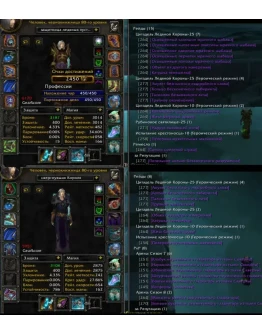 Аккаунт 2314 х5 Чернокнижник Человек(ж) Альянс