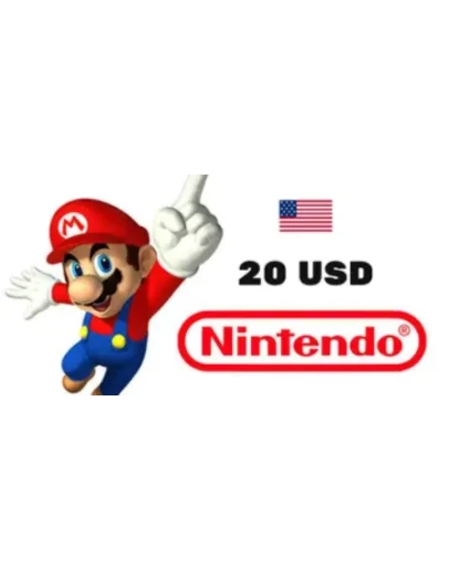 20 USD Nintendo Eshop Карта оплаты