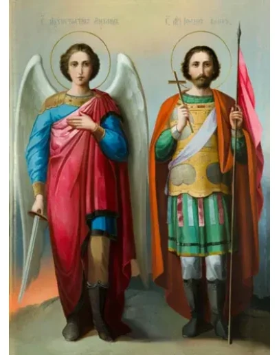 Михаил, арх и Иоанн Воин, мч_001(154х209см)