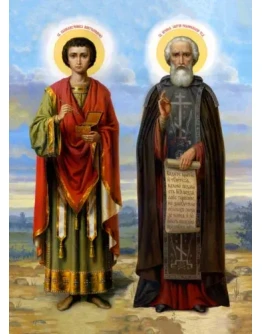 Пантелеимон, вмч и Сергий Рад, прп_001(157х215см)