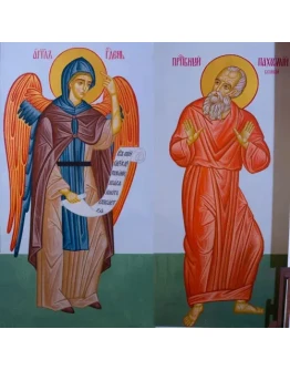 Пахомий, прп и Ангел_001(155х153см)