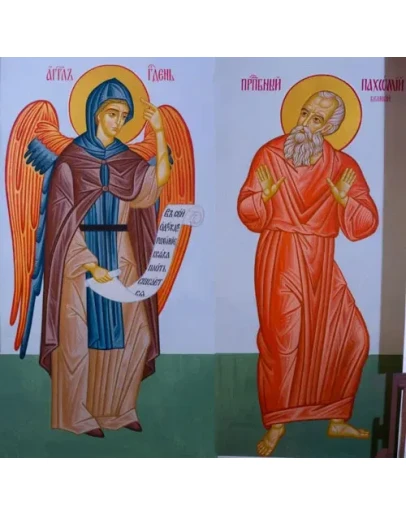 Пахомий, прп и Ангел_001(155х153см)