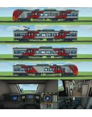 Электропоезд Ласточка для игры Minecraft (тексели)