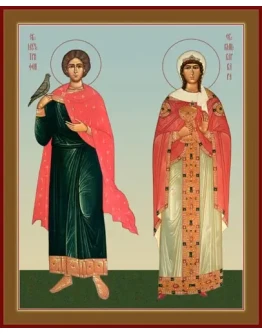 Трифон, мч и Варвара, вмц_001(60х73см)