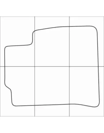 FORD FUSION 2005-2008 Лекала автоковриков, вектор