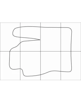 FORD Kuga 2008-2012 Лекала автоковриков, вектор