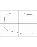 FORD Kuga 2012-- Лекала автоковриков, вектор