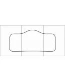 FORD Kuga 2012-- Лекала автоковриков, вектор