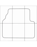 FORD Kuga 2012-- Лекала автоковриков, вектор