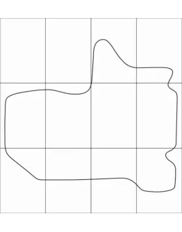 FORD TRANZIT 1996-2008 (2 mats) Лекала автоковриков