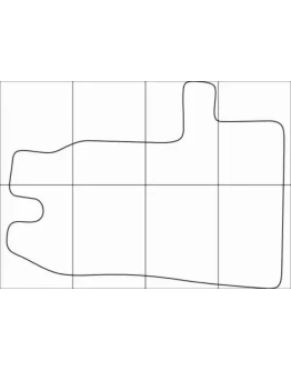 FORD TRANZIT 2008-- (3 mats) Лекала автоковриков