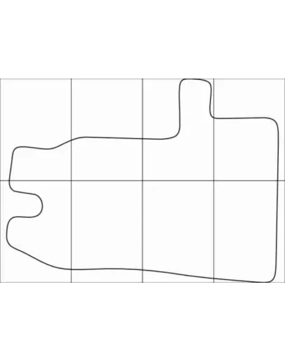 FORD TRANZIT 2008-- (3 mats) Лекала автоковриков
