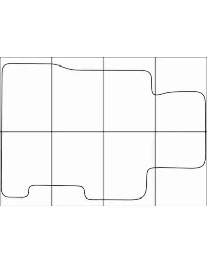 HONDA CIVIC 4D sedan 2006-2012 Лекала автоковриков