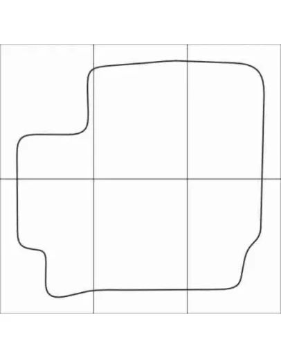 HONDA CIVIC 5D hatch 2012-- Лекала автоковриков