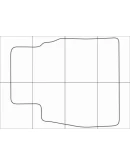 HONDA CIVIC 5D hatch 2012-- Лекала автоковриков