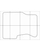 HONDA CR-V 1998-2002 (MT&ampAT) Лекала автоковриков