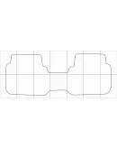 HONDA CR-V 2002-2005 Лекала автоковриков