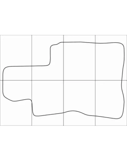 HONDA CR-V 2005-2007 Лекала автоковриков