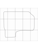 HONDA CR-V 2007-2012 Лекала автоковриков