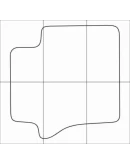 HONDA JAZZ 2004-2009 Лекала автоковриков