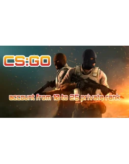 CS:GO аккаунт от 10 до 20 приват ранг +Почта