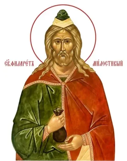 Филарет Милостивый, прп_002(60х80см)слои