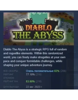 Diablo The Abyss STEAM GIFT РОССИЯ Diablo The Abyss STEAM GIFT РОССИЯ