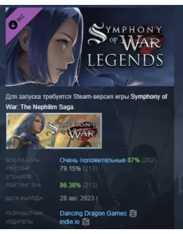 Symphony of War: The Nephilim Saga - Legends DLC STEAM
