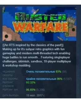 Rusted Warfare - RTS АВТОДОСТАВКА STEAM РОССИЯ