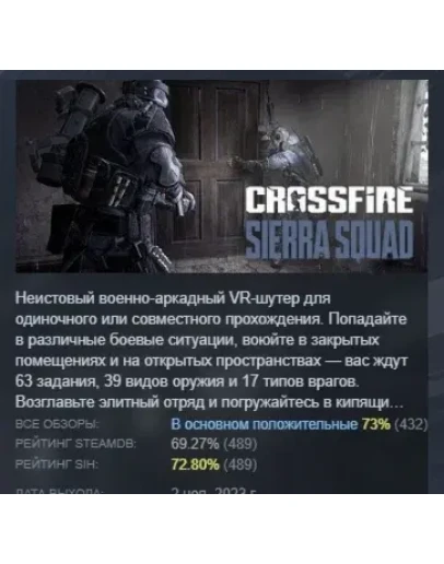 Crossfire: Sierra Squad АВТОДОСТАВКА STEAM GIFT РОССИЯ