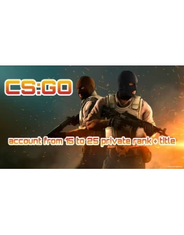 CS:GO аккаунт от 15 до 20 приват ранг + Звание