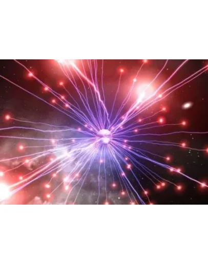 Cкринсейвер в виде разноцветной светящейся плазмы