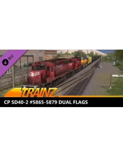 Trainz 2022 DLC - CP SD40-2 #5865-5879 Dual Flags