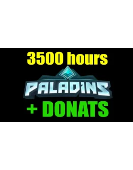 Paladins 3500 часов + ДОНАТ - ОНЛАЙНSTEAMна 30 дней