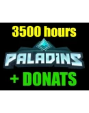 Paladins 3500 часов + ДОНАТ - ОНЛАЙНSTEAMна 30 дней