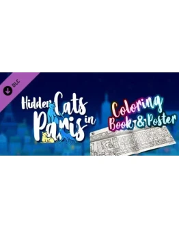 Hidden Cats in Paris - Printable PDF Coloring Book and